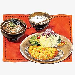 快餐手绘画素材图片