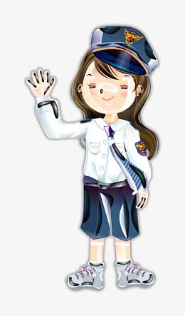 卡通女警