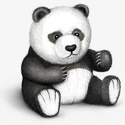 熊猫豪华的泰迪熊Plush-icons
