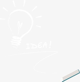 白色粉笔涂鸦素材