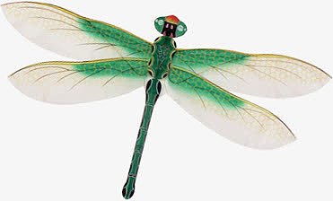 绿色清新蜻蜓昆虫风筝
