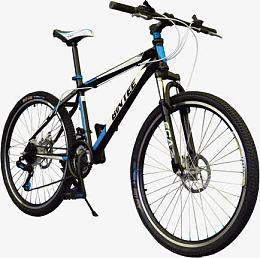 蓝色便捷自行车单车