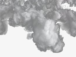 飘渺水雾图案 水墨晕染 云雾 