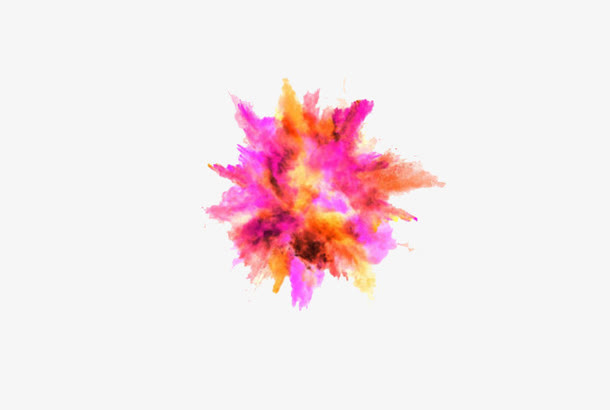 彩色喷雾装饰免抠素材免费下载_觅元素51yuansu.com