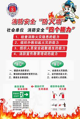 消防安全防火墙免费素材