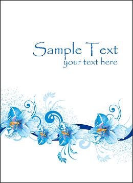 矢量展板炫彩花纹