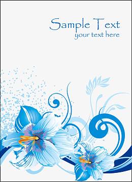 矢量展板炫彩花纹