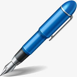 铅笔 钢笔 蓝色