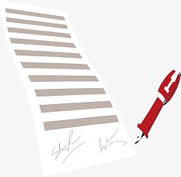 免抠素材签名图片