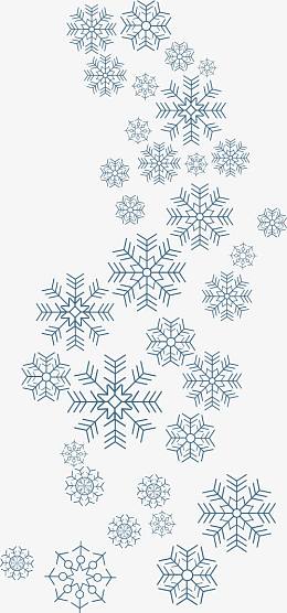飘雪漂亮冬季矢量飞雪