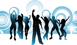 炫酷舞台人物剪影ktv