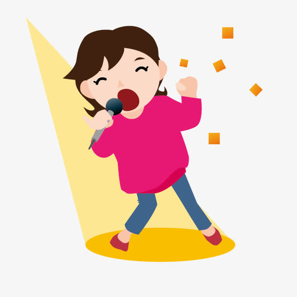 唱歌免抠素材免费下载_觅元素51yuansu.com
