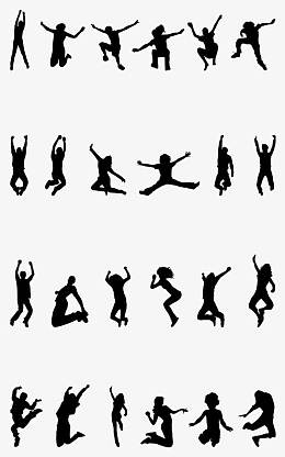 jumping people