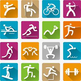 矢量运动小人图标