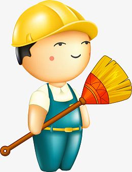 png打电话的女人免抠图pngpng卡通人物扫帚清洁卫生pngpng卡通工人
