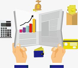 矢量金融报纸消息
