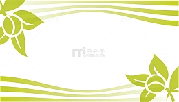 矢量清新绿色花纹底纹