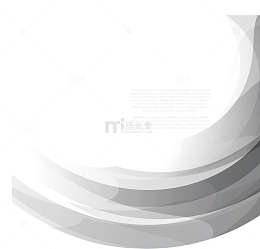 灰色水墨画线条渐变波浪线