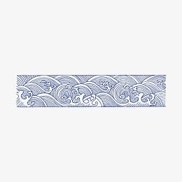 复古蓝色波纹