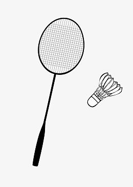 羽毛球拍和羽毛球