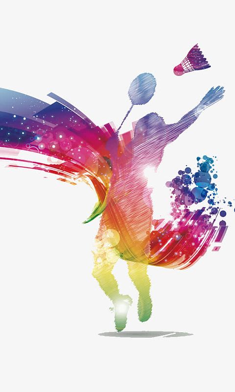 羽毛球运动海报素材