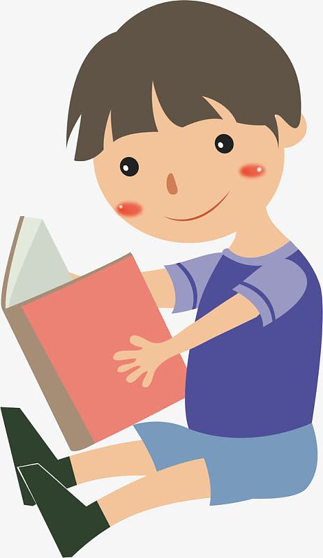 看书人物矢量素材_看书人物矢量图片元素-觅元素