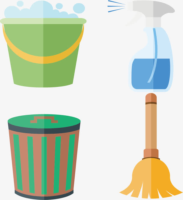 关键词 : 大扫除,清洁剂,垃圾桶,拖把,矢量素材,水桶[声明] 觅元素