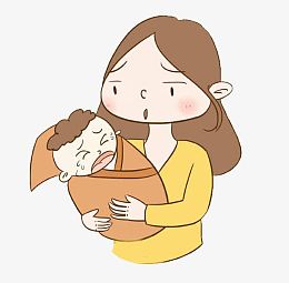 妈妈抱哭宝宝图片素材