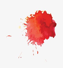 红色墨点墨迹水墨中国风