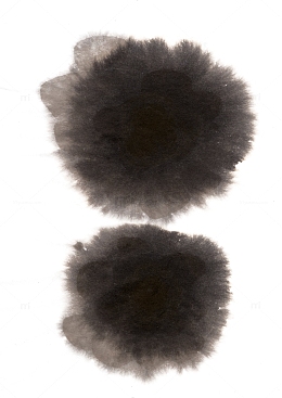 水墨喷溅素材水墨花边素材