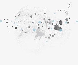 卡通小清新图案 水彩墨点