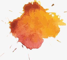 橙色墨迹