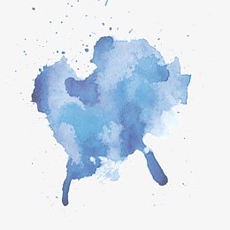 蓝色墨点素材