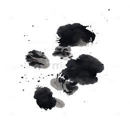 中国风笔触墨迹笔刷