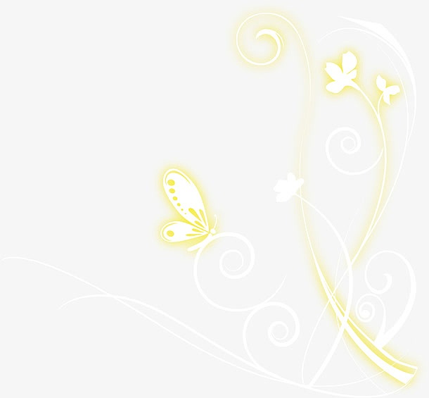 金色蝴蝶花纹光效