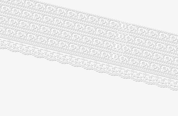 蕾丝边,白色纹理