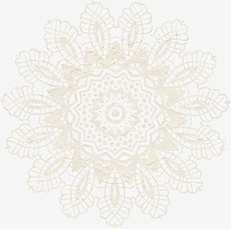 米黄色蕾丝花纹