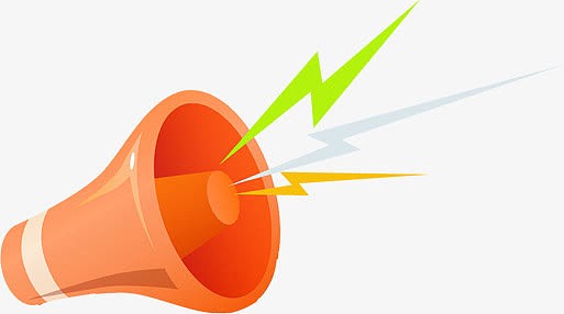 可爱红色惊喜卡通喇叭