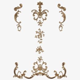 精美欧式金属边框花纹