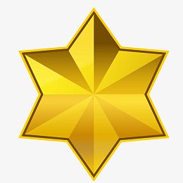 黄金质感金属六角形