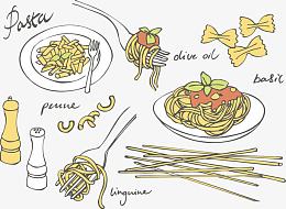 手绘意大利美食