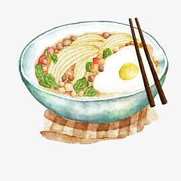 鸡蛋面手绘画素材图片