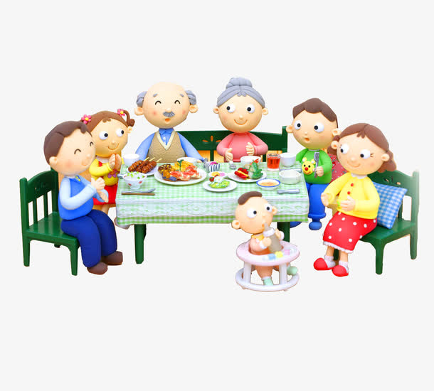 卡通一家人