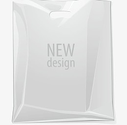 可换logo的白色袋子矢量