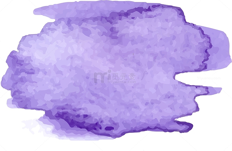 紫色水彩墨迹