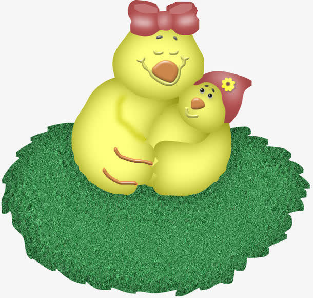 抱着小鸟的鸟妈妈