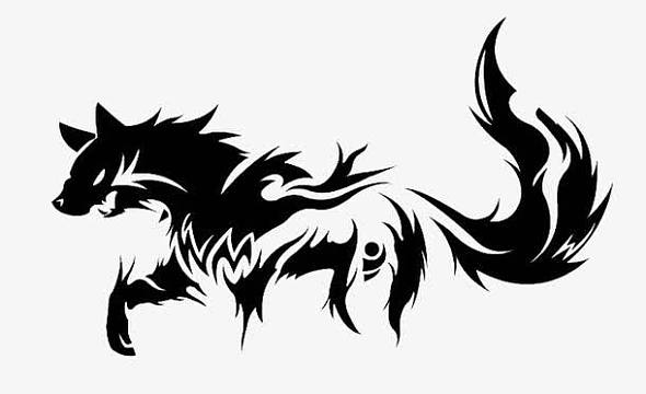 黑狼素材_黑狼图片元素-觅元素