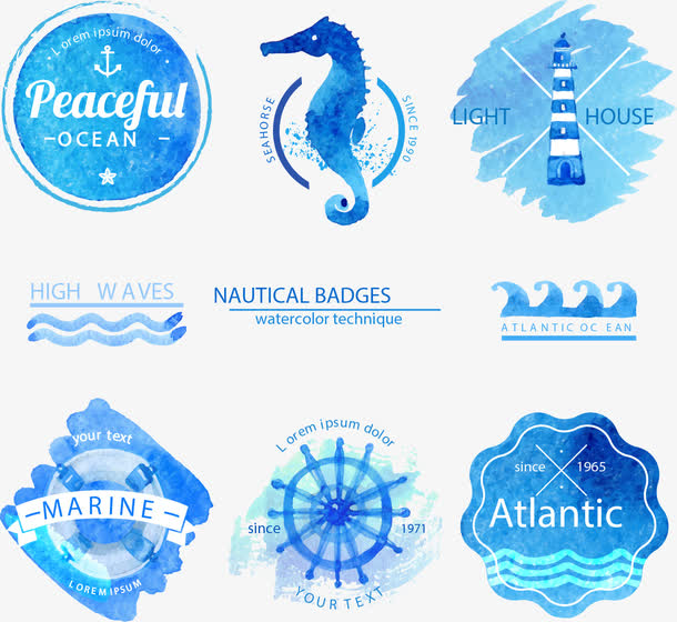 海洋图标素材免费下载_觅元素