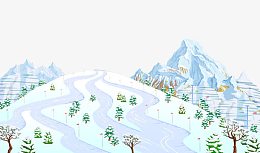 雪景装饰图案