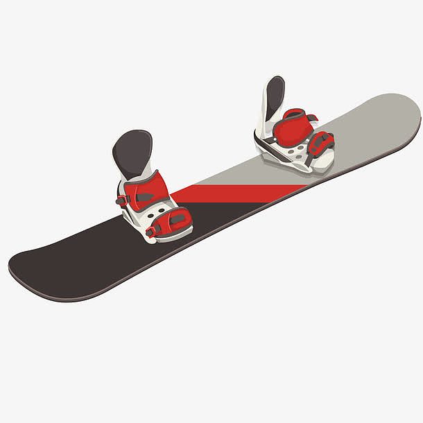 卡通滑雪板